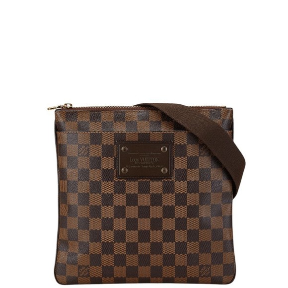 LOUIS VUITTON Brown Damier Leather Shoulder Bag - Picture 1 of 8